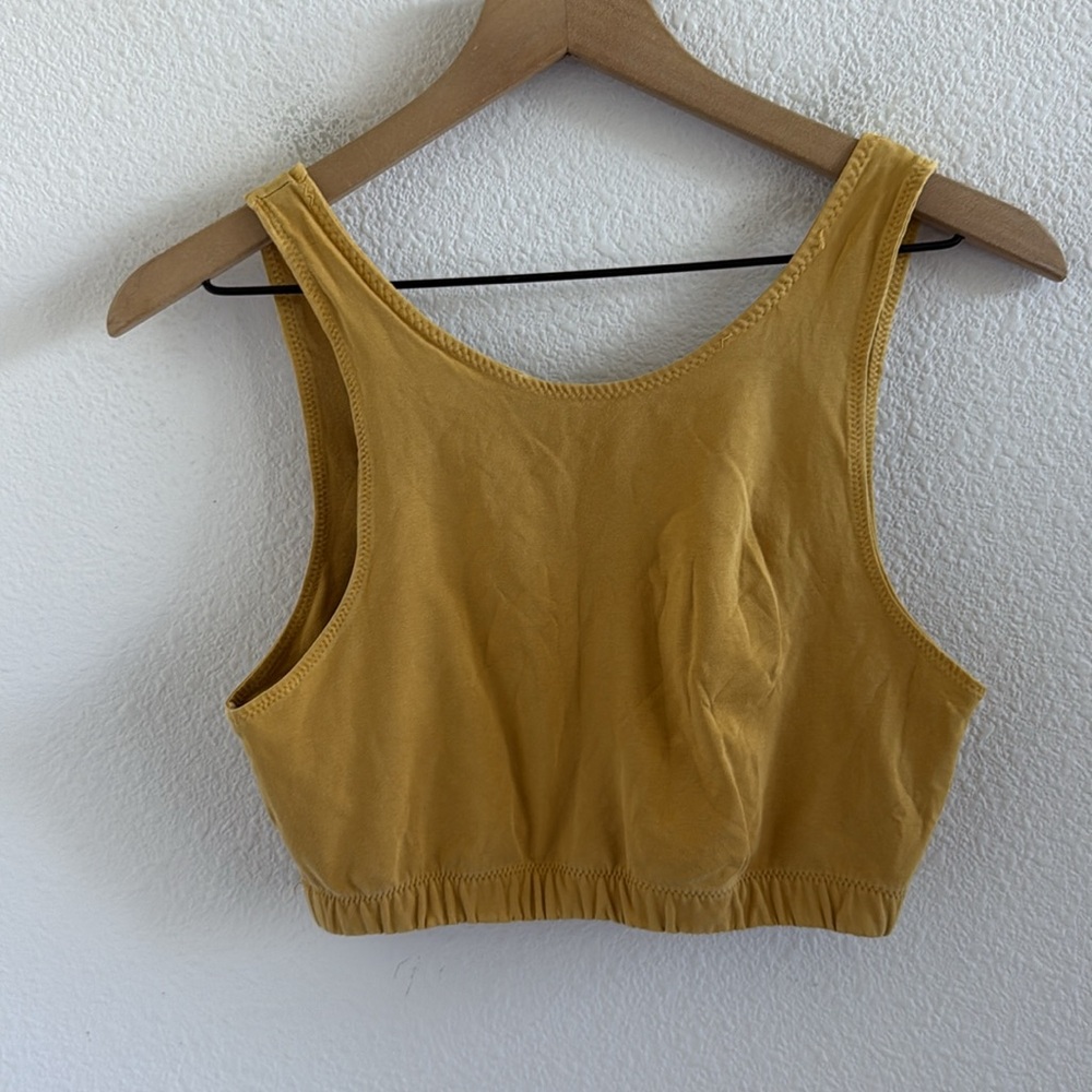 Back Beat Co. Golden Yellow Tank Top Medium - Picture 2 of 4